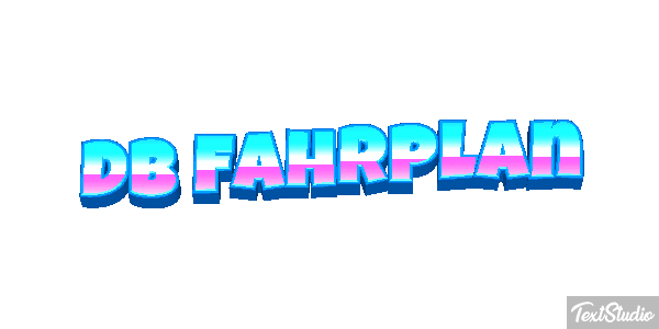 Db Fahrplan Texteffekt