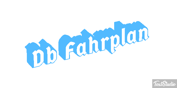 Db Fahrplan Texteffekt
