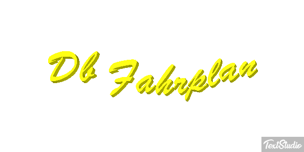 Db Fahrplan Texteffekt