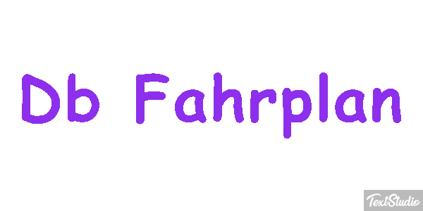 Db Fahrplan Texteffekt