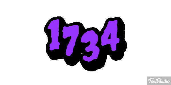 1734 Text effect