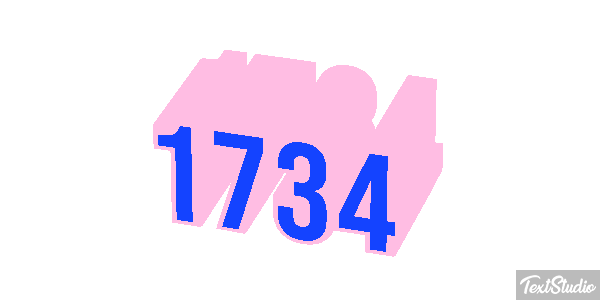 1734 Text effect