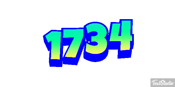 1734 Text effect