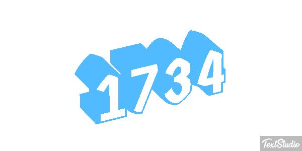1734 Text effect