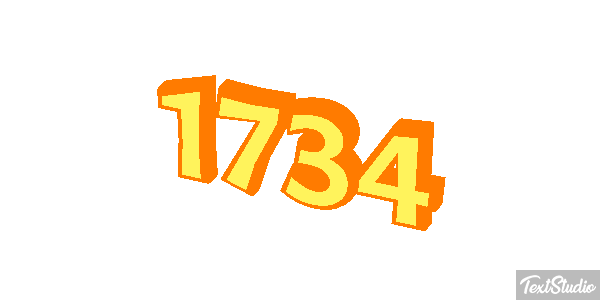 1734 Text effect