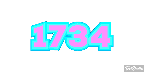 1734 Text effect