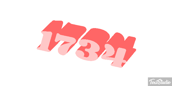 1734 Text effect
