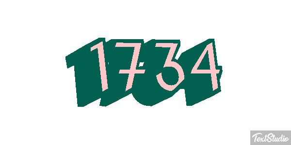 1734 Text effect