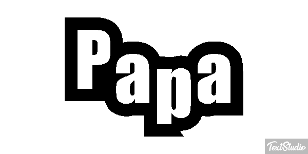 Papa Effet de texte