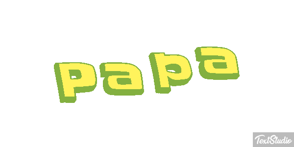 Papa Effet de texte