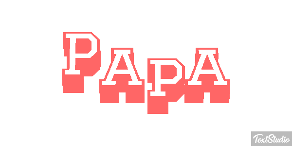 Papa Effet de texte