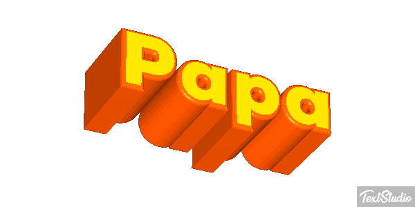 Papa Effet de texte