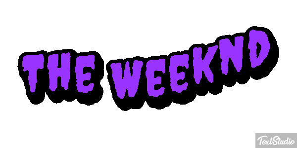 The Weeknd Text effect