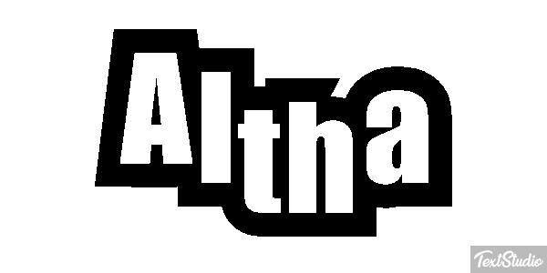Altha Text effect