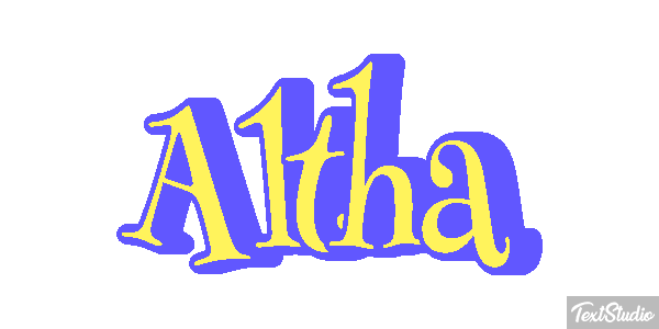 Altha Text effect