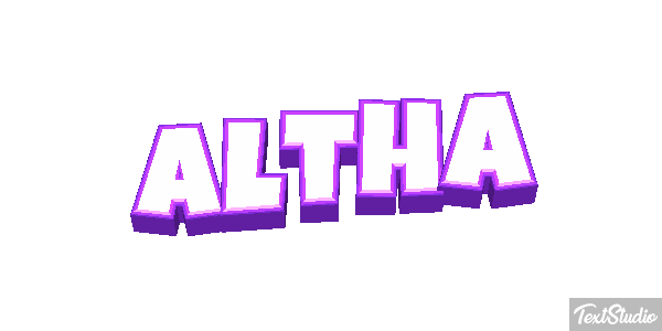 Altha Text effect