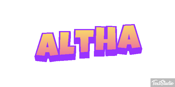 Altha Text effect