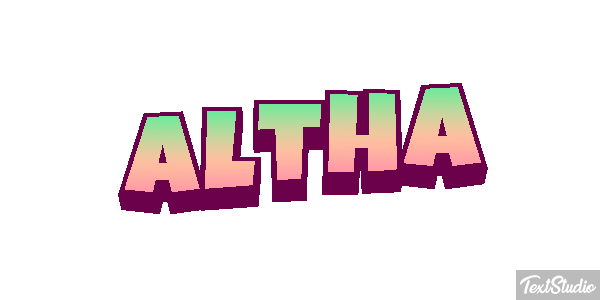 Altha Text effect