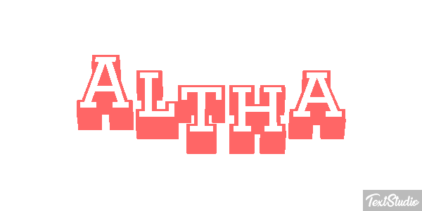 Altha Text effect