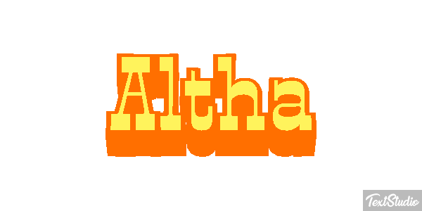 Altha Text effect