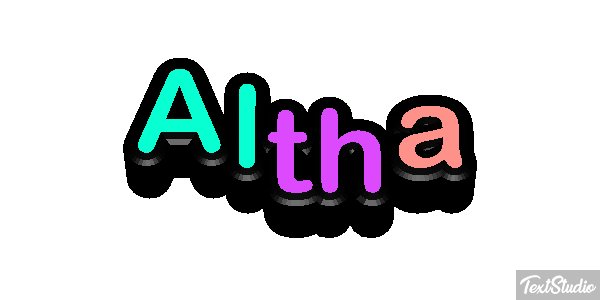 Altha Text effect