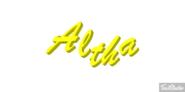 Altha Text effect