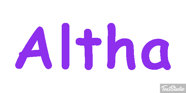 Altha Text effect