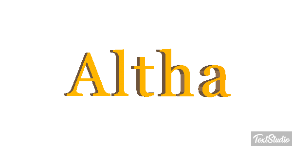 Altha Text effect