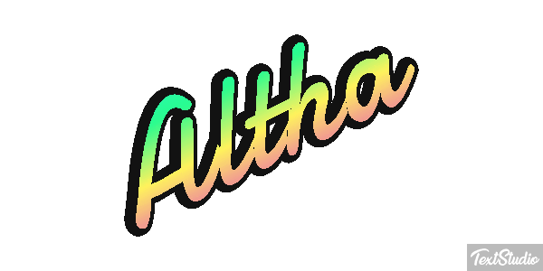 Altha Text effect