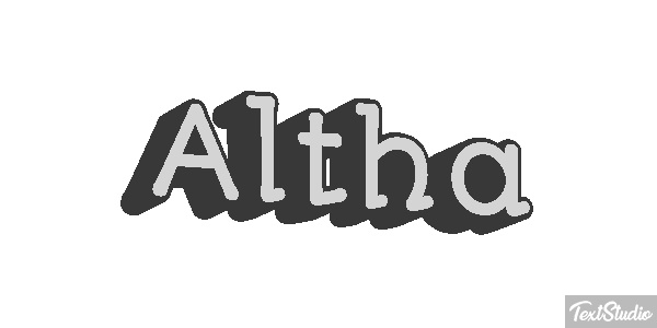 Altha Text effect