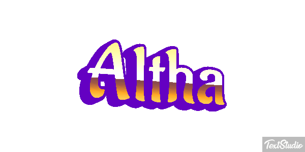 Altha Text effect