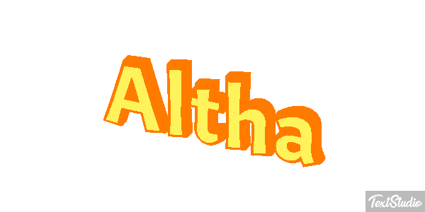 Altha Text effect