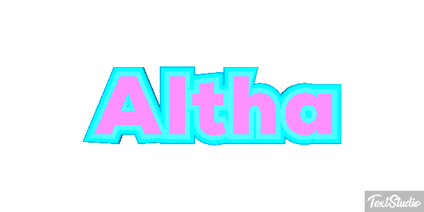 Altha Text effect