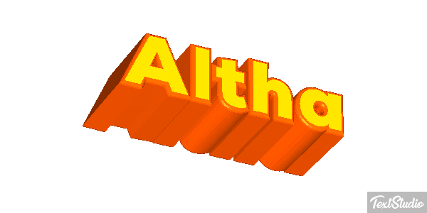 Altha Text effect