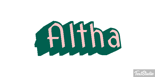 Altha Text effect