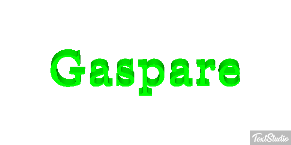 Gaspare Effetto testo