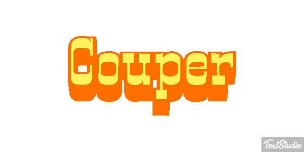 Couper テキスト効果