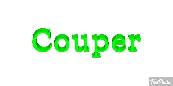 Couper テキスト効果