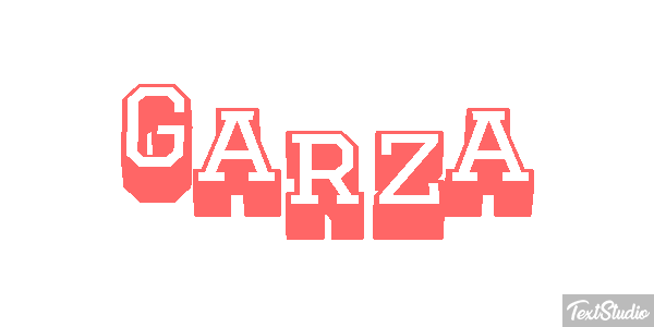 Garza Efecto de texto
