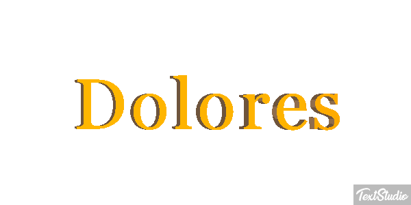Dolores Efecto de texto