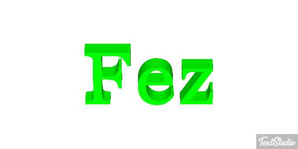 Fez Effetto testo