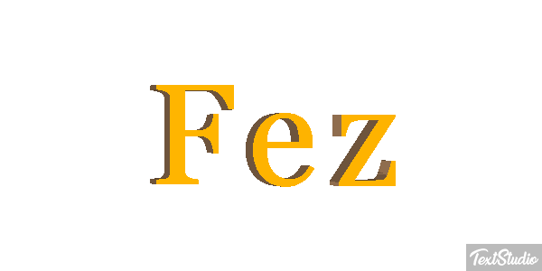 Fez Effetto testo