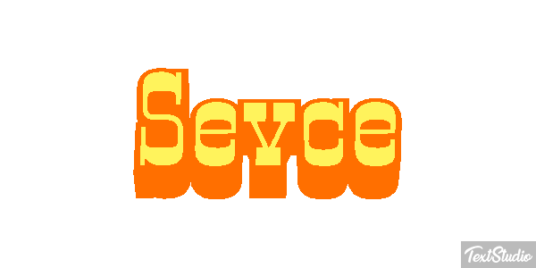 Sevce Efecto de texto