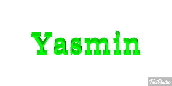 Yasmin Текстовый эффект