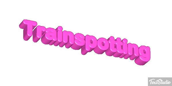 Trainspotting Text effect