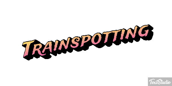 Trainspotting Text effect