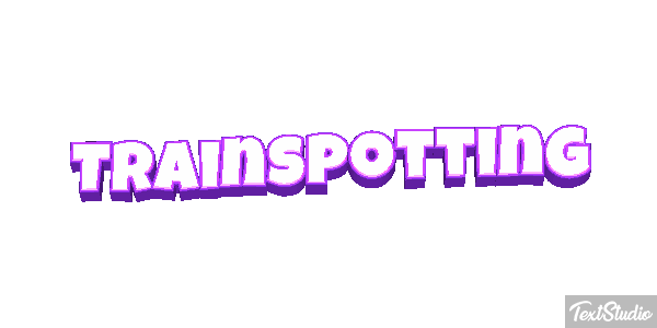 Trainspotting Text effect