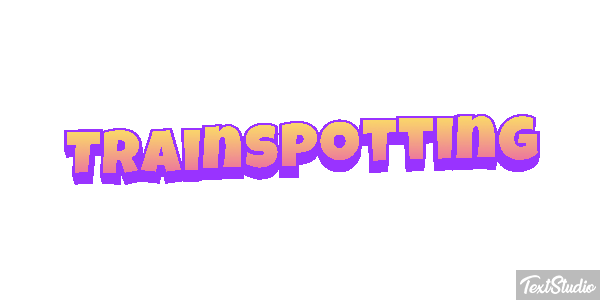 Trainspotting Text effect
