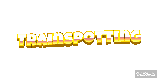 Trainspotting Text effect