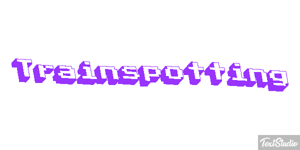 Trainspotting Text effect